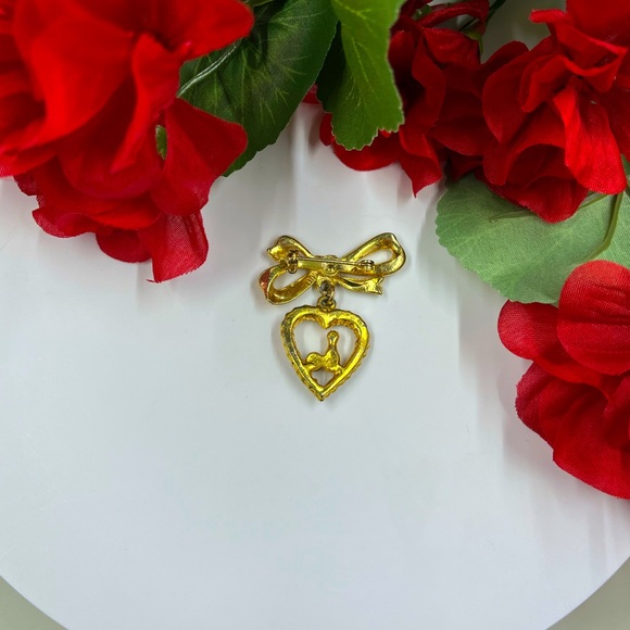 Adorable Bowling Ball and Pin Aurora Borealis Crystal Vintage Brooch - Picture 5 of 6